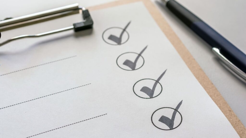 checklist de viagem